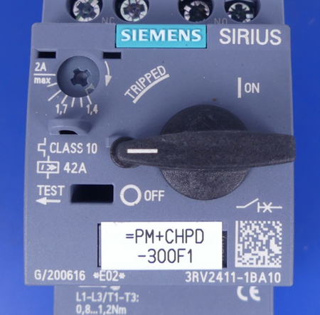 Siemens Sirius 3RV2411-1BA10 Leistungsschalter