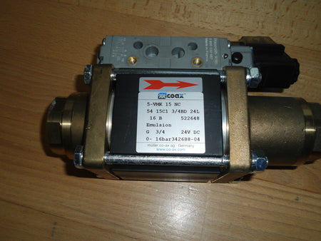 Coax Ventil 5-VMK 15 NC  Emulsio  G 3/4   24V DC