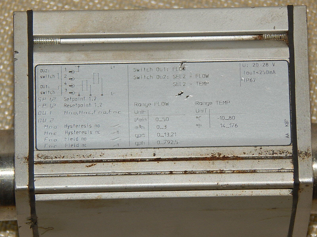  IFM Elektronik SU7200 Ultraschall Volumenstrom Sensor used