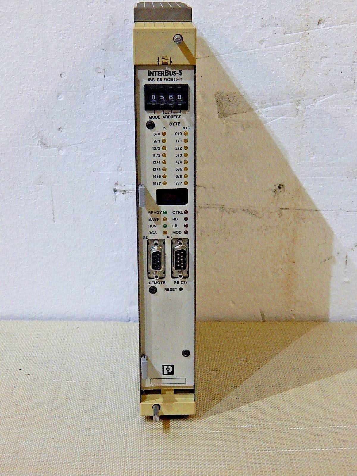 Phoenix Contact Interbus-S IBS S5 DCB/I-T + 6ES5491-0LB11 Used
