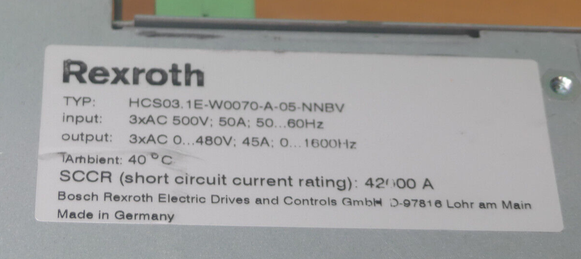 Rexroth HCS03.1E-W0070-A-05-NNBV