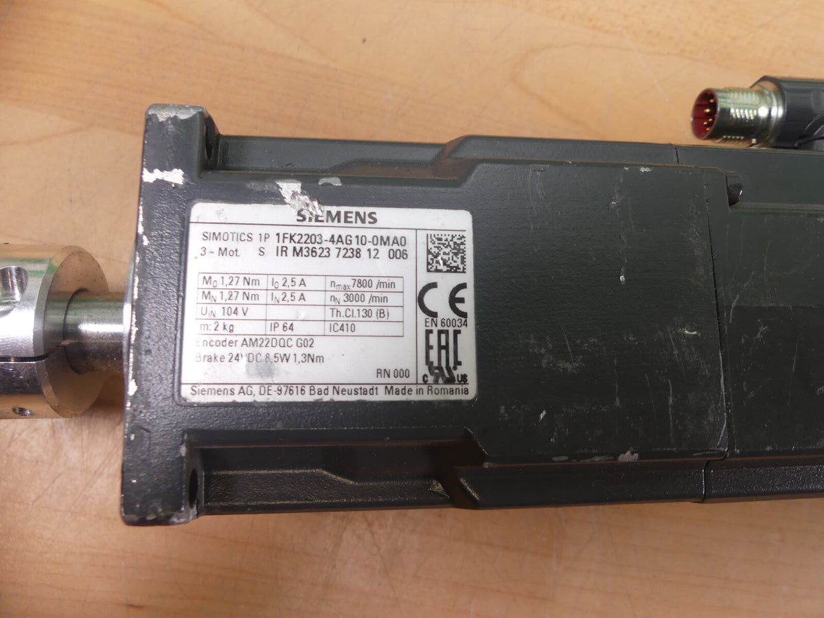 Siemens  SIMOTICS  1FK2203-4AG10-0MA0