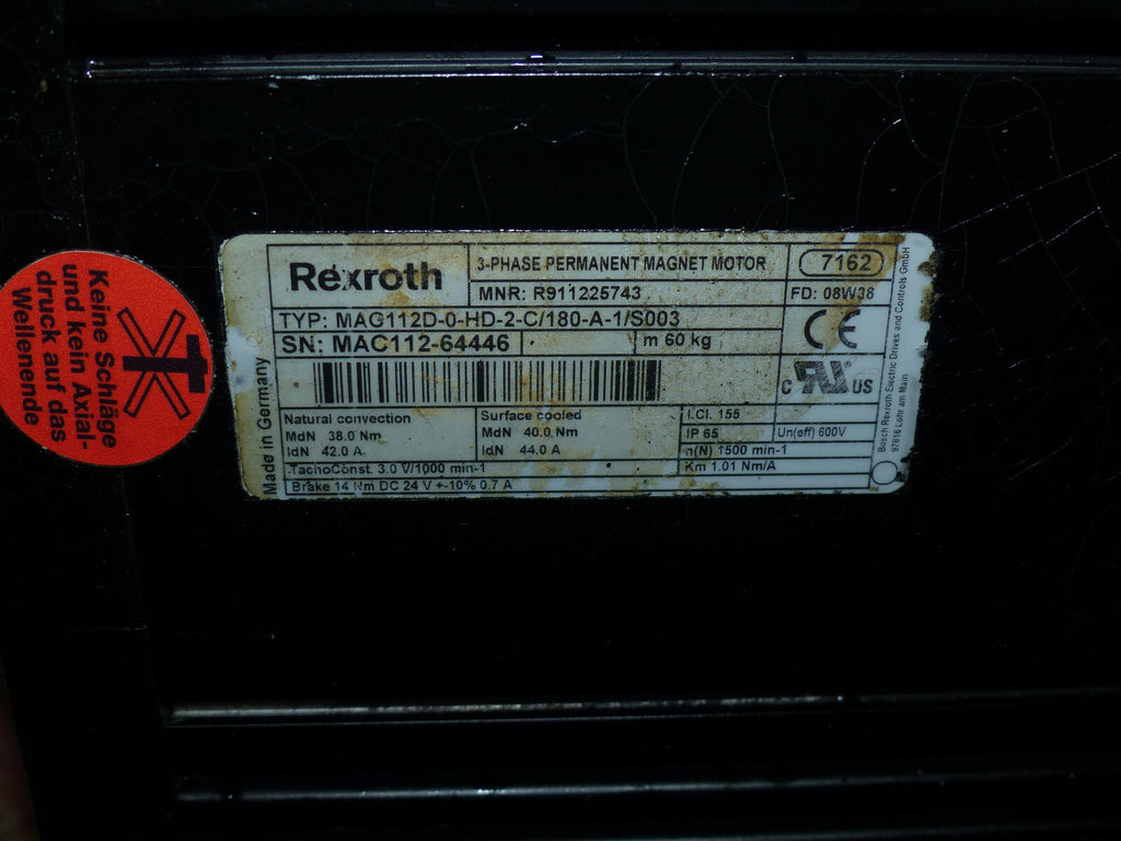 Rexroth MAC112D-0-HD-2-C/180-A-1/S003