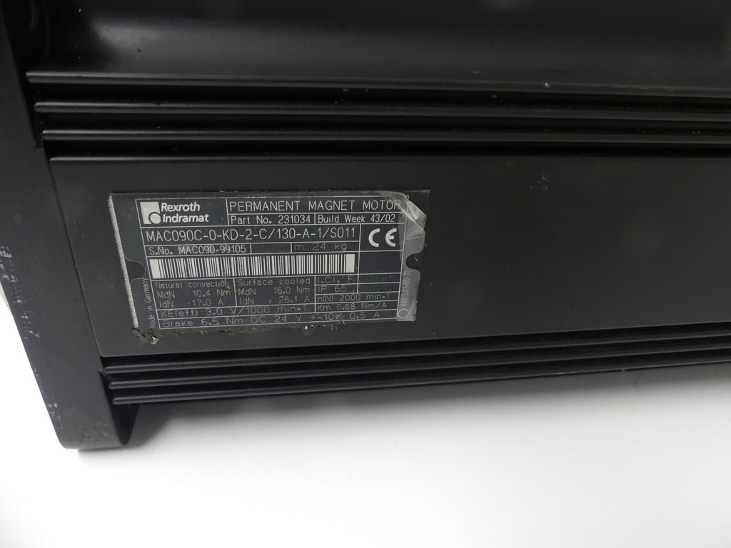 Rexroth Indramat MAC090C-0-KD-2-C/130-A-1/S011 Servomotor