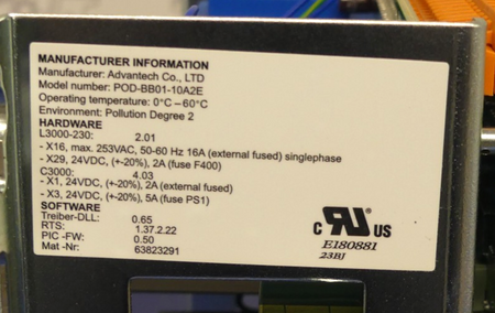 Advantech POD-BB01-10A2E + POD-BI02