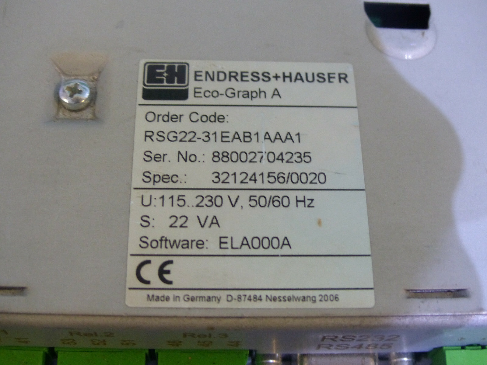 Endress Hauser RSG22-31EAB1AAA1