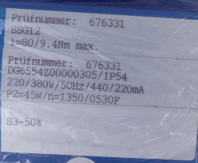 Neckar Motoren SSG12 Getriebemotor i=80/p,4Nm