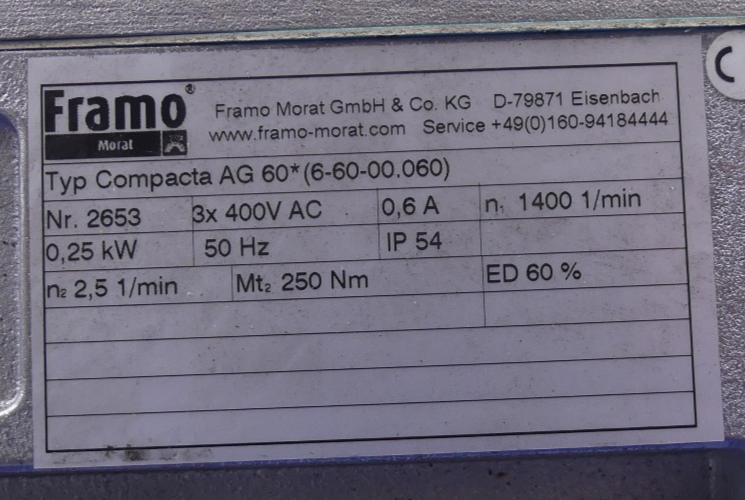 Framo Morat Compacta AG60* (6-60-00-060)