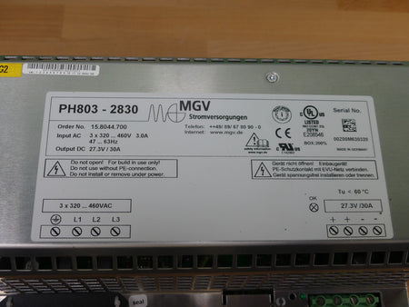 MGV PH803-2830 Stromversorgunen 3x 320...460V