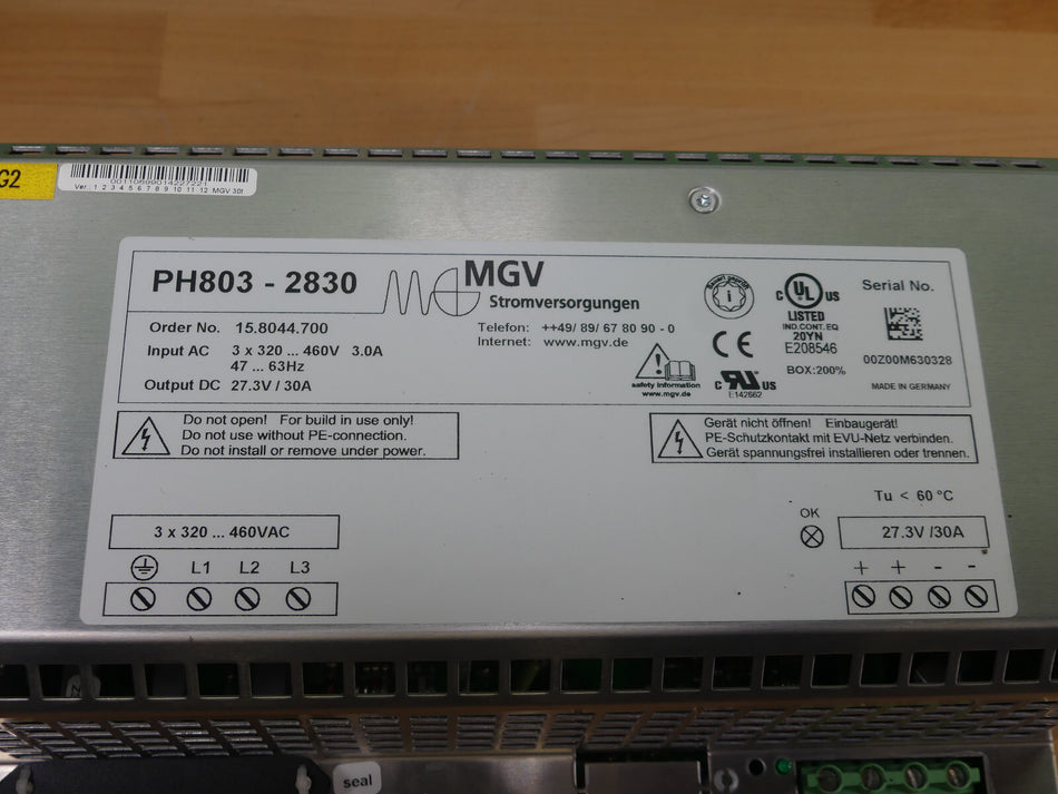 MGV PH803-2830 Stromversorgunen 3x 320...460V