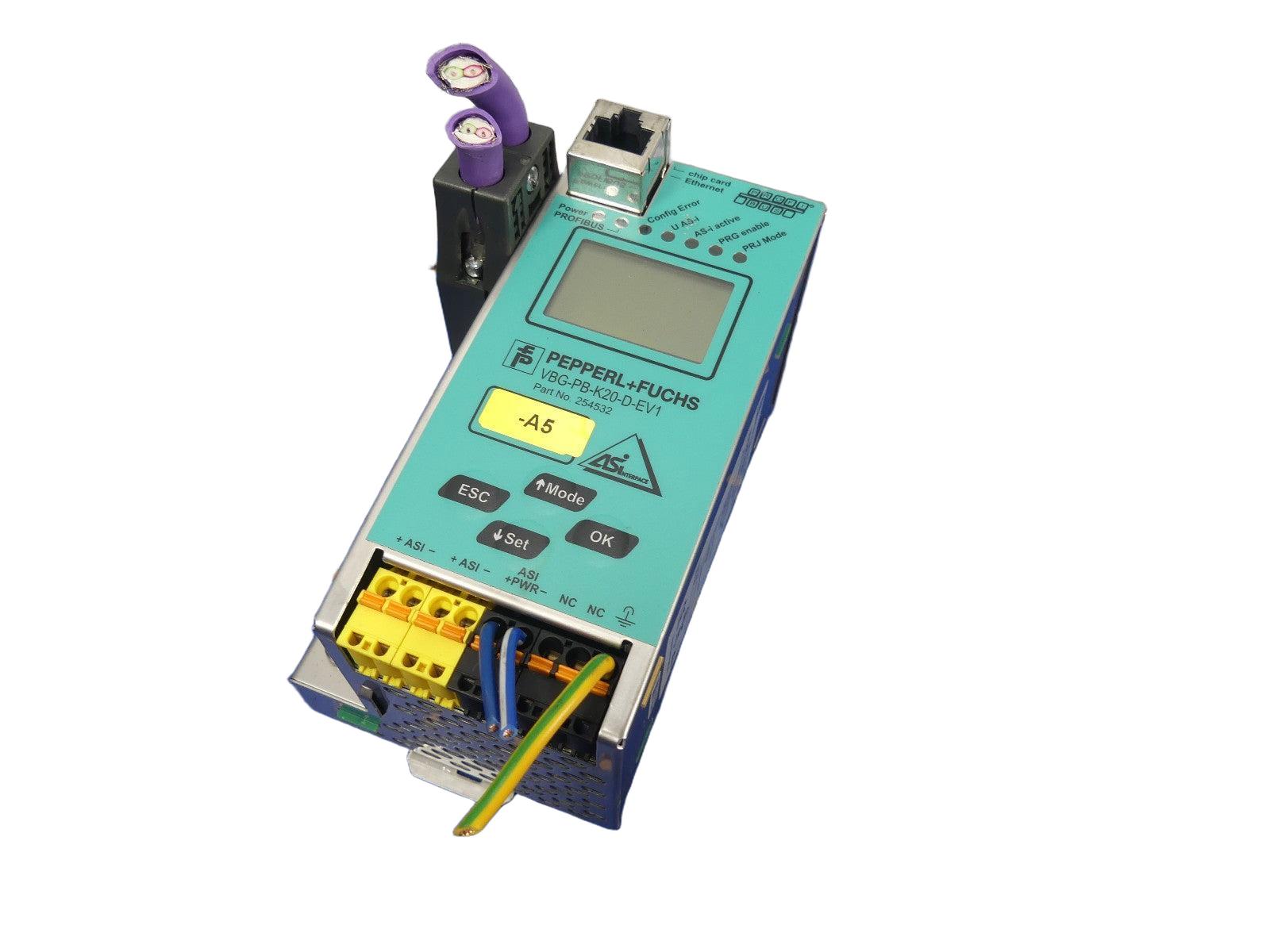 Pepperl+Fuchs VBG-PB-K20-D-EV1  AS-i  Profibus Gateway 1-Master