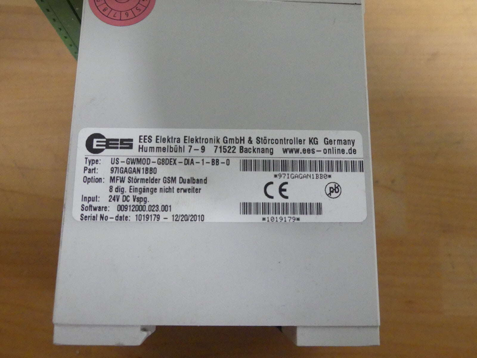 EES US-GWMOD-G8DEX-DIA-1-BB-0
