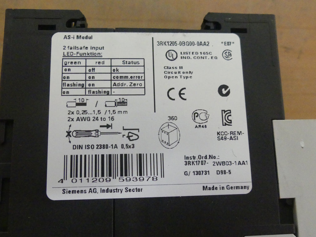Siemens 3RK1205-0BG00-0AA2