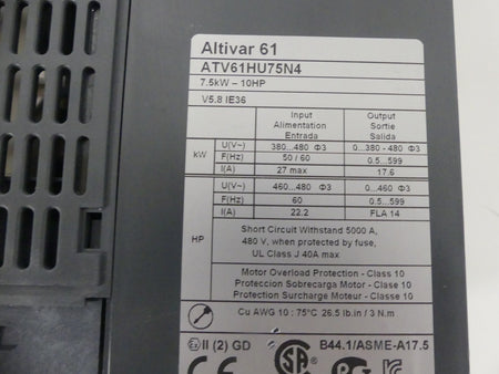 Schneider Altivar 61 ATV61HU75N4