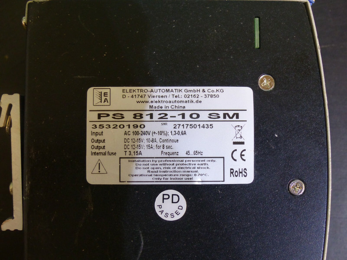  Elektro-Automatik  DC power EA-PS 812-10 SM Netzteil  35320190 used