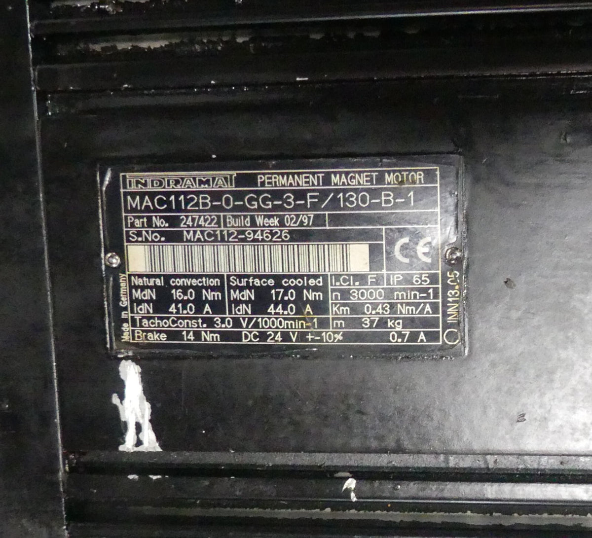 Indramat MAC112B-0-GG-3-F/130-B-1