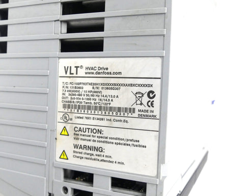 Danfoss VLT FC-102P7K5T4E20H1XGXXXXSXXXXAXBXCXXXXDX