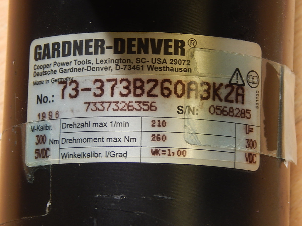   GARDNER-DENVER  SERVOMOTOR  3BA  73-373B2G0A3K2A  MS02001049R Used