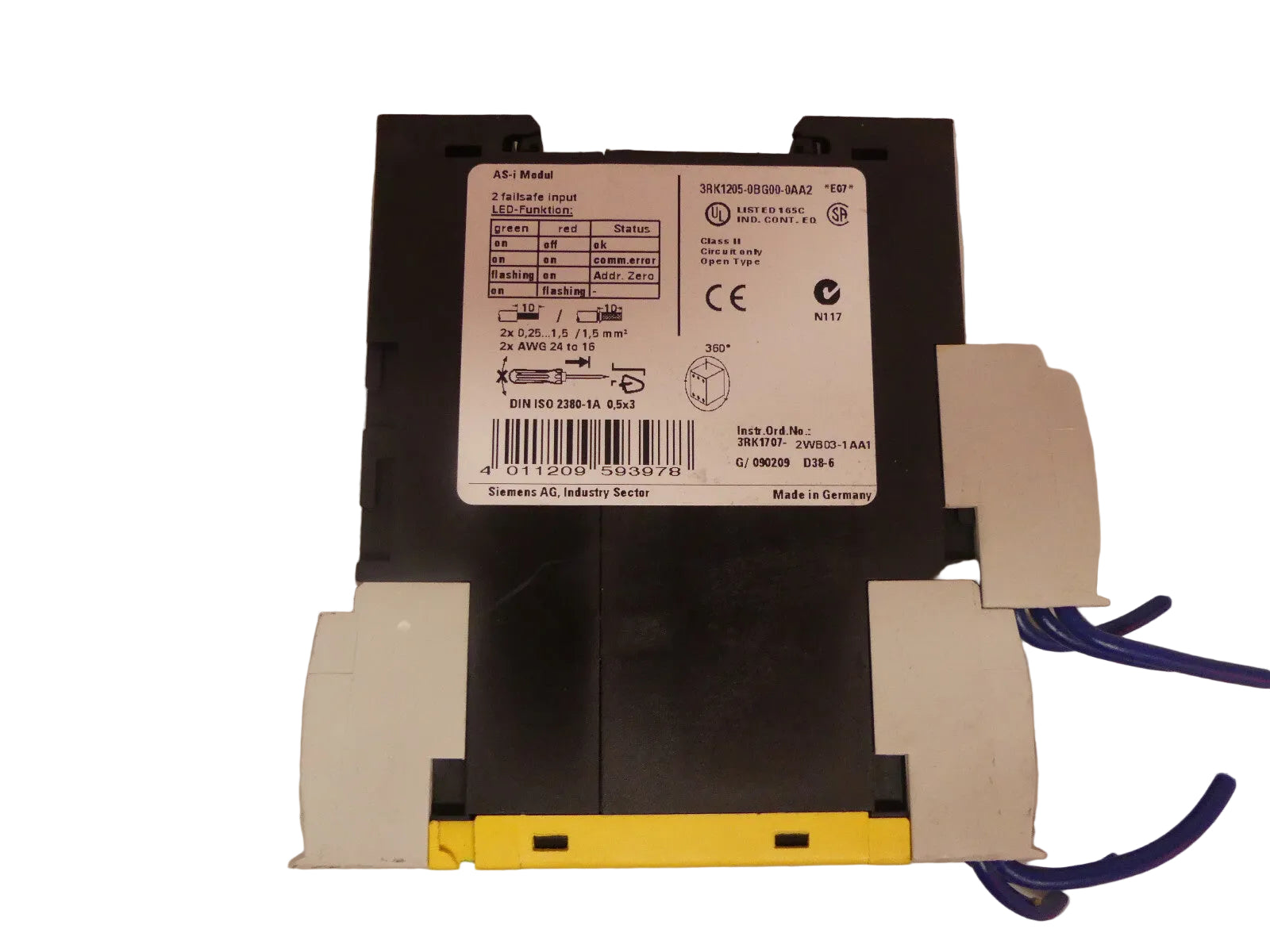 2x SIEMENS 3RK1205-0BG00-0AA2