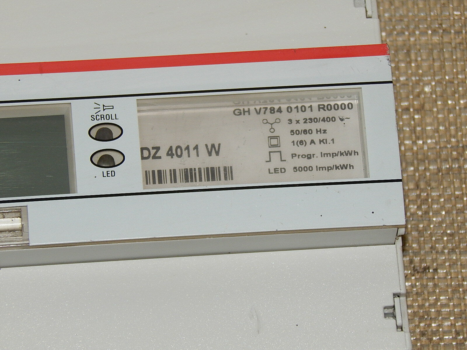 ABB  Energieverbrauchszähler DZ 4011 W   GH V784 0101 R000   used s.Bilder