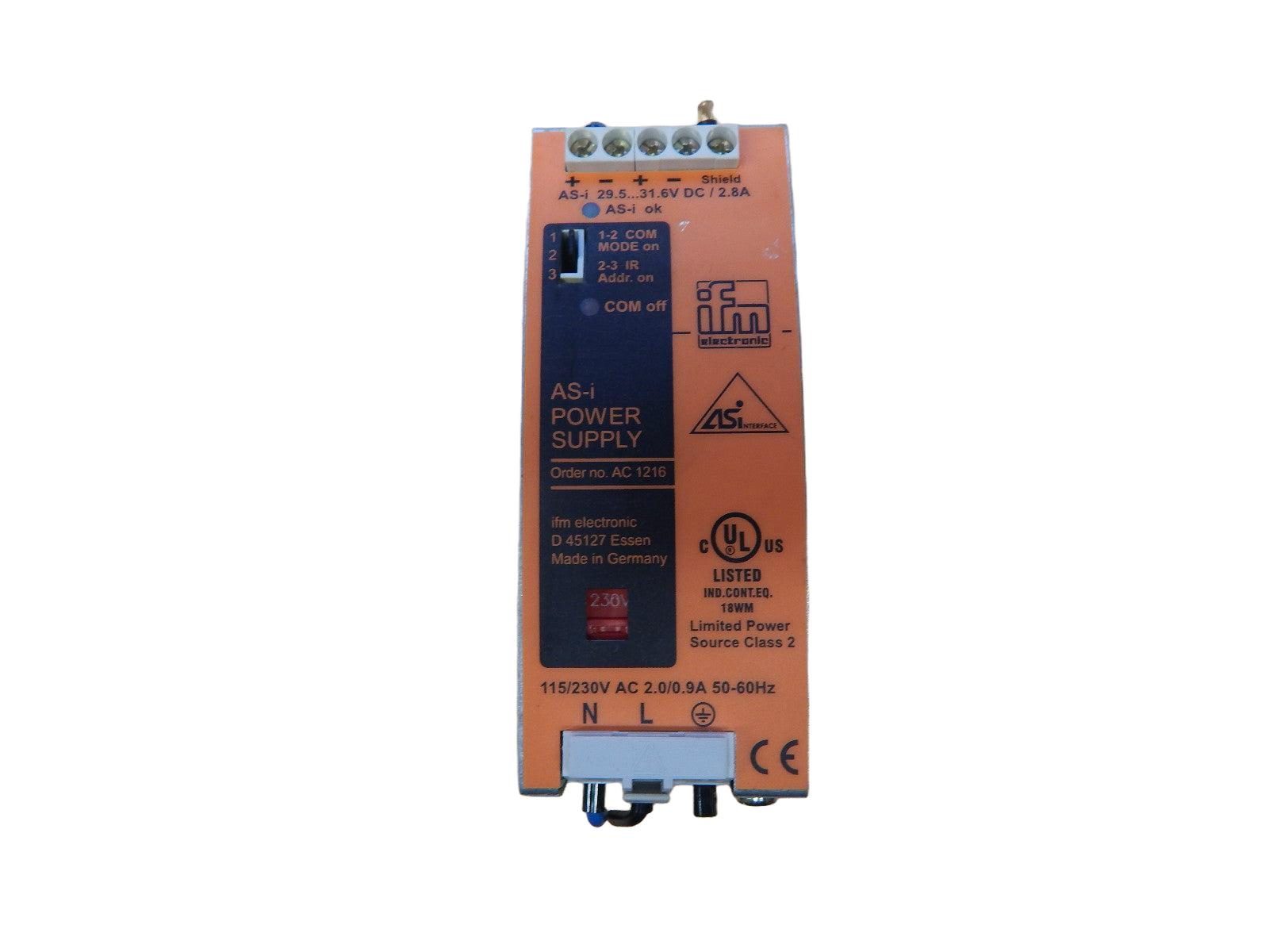 ifm Electronic AS-i Power Supply AC1216 AC 1216 2,8A 