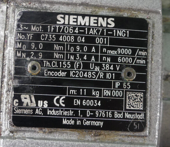 Siemens  1FT7 1FT7064-1AK71-1NG1