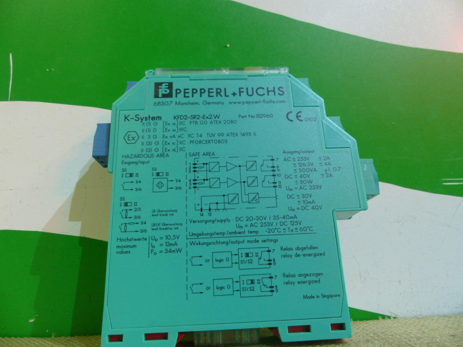 Pepperl Fuchs KFD-SR2-Ex2.W