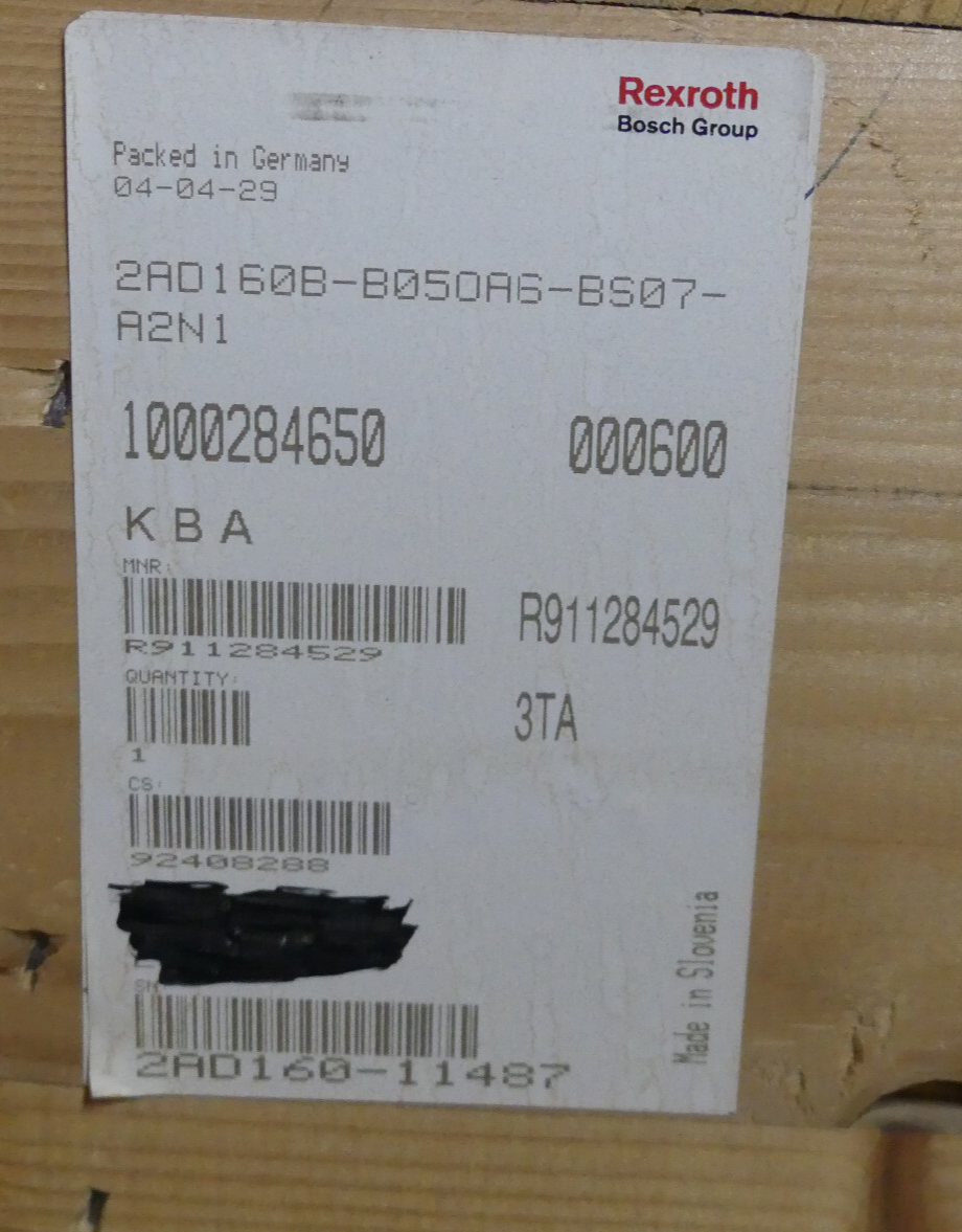 REXROTH  2AD160B-B050A6-BS07-A2N1