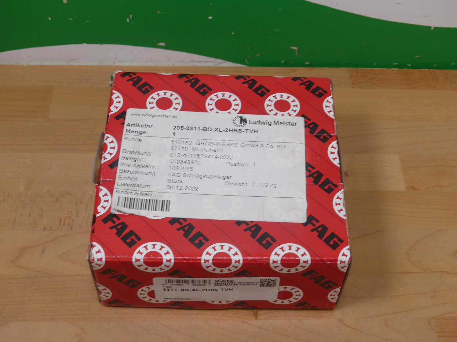 FAG Schrägkugellager  3311-BD-XL-2HRS-TVH