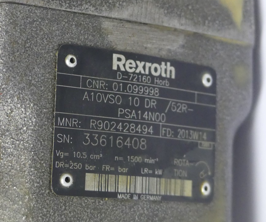 REXROTH A10VSO 18 DR1/31R-PPA12KB2-S0275+ A10VSO 10 DR/52R-PSA14N00