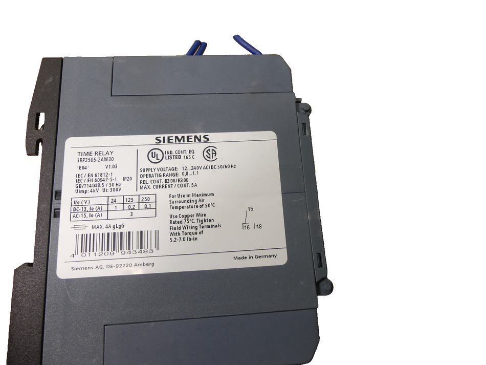 Siemens Sirius Zeitrelais 3RP2505-2AW30