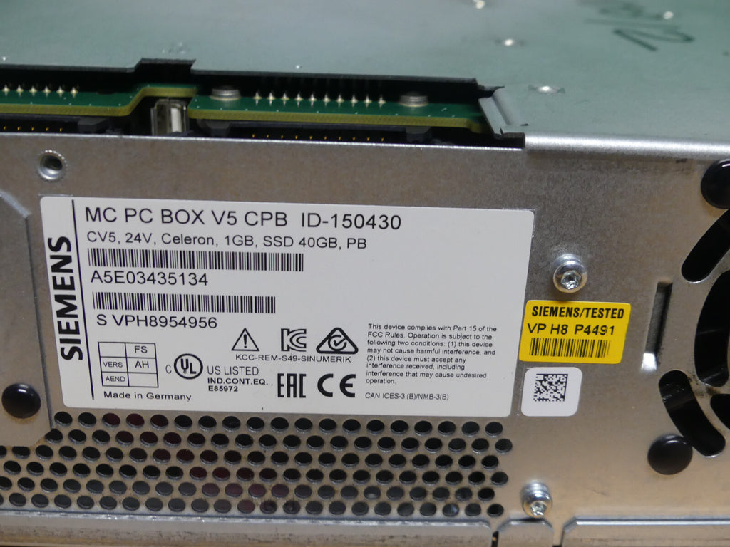 Siemens MC PC Box V5 CPB PCU50.5-C 6FC5210-0DF52-2AA0 Version: B