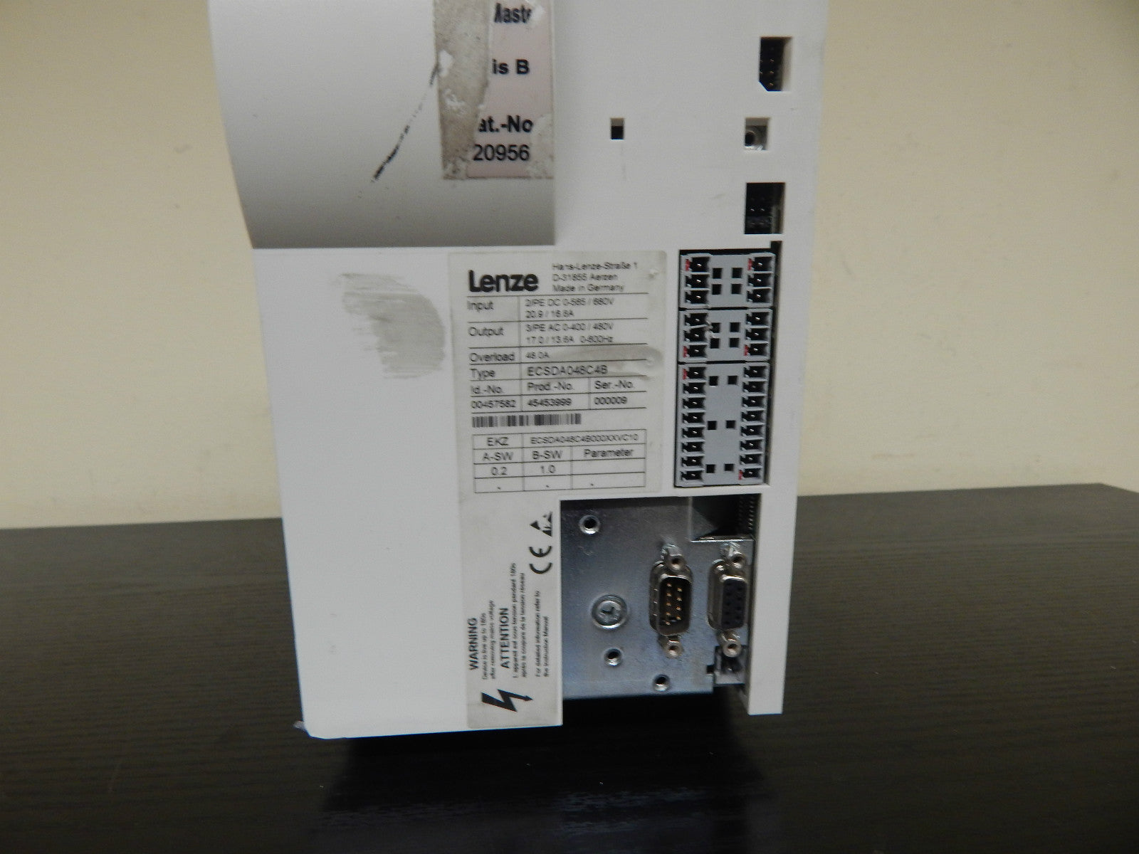 LENZE ECSDA048C4B Servo Drive used