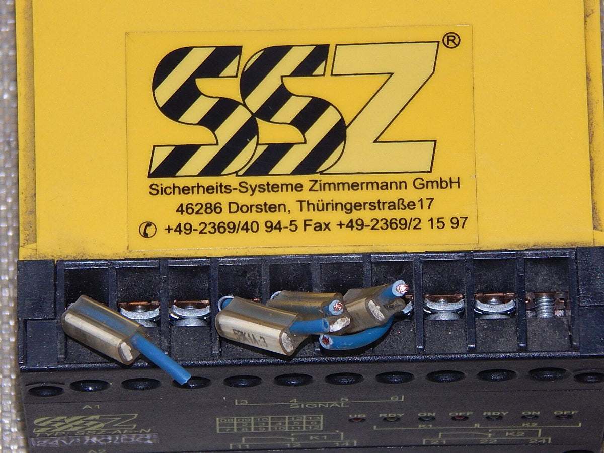  SSZ Sicherheits System Zimmermann TYP: SSZ-AE-N Sicherheits Steuergerät used