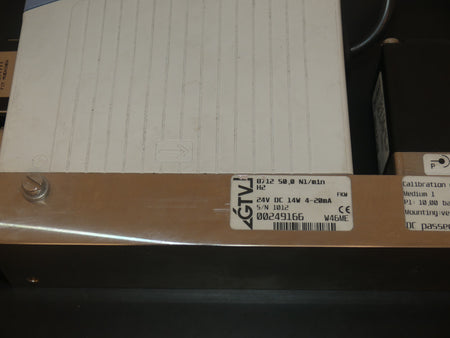 BÜRKERT 8712  50,0 N1/min N2 DURCHFLUSS-MESSGERÄT mit 2873 A 0.8 used s.Bilder