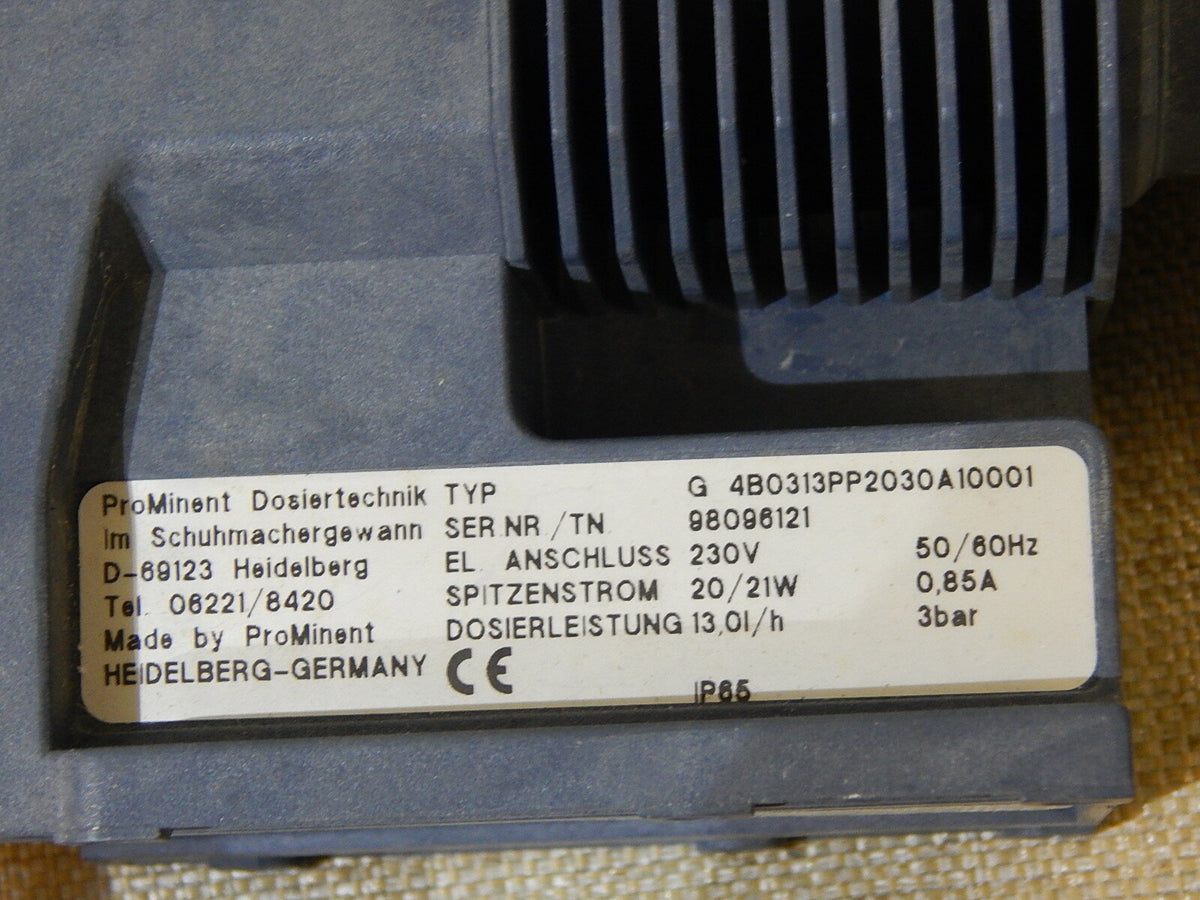 ProMinent Dosiertechnik Typ G 4B0313PP2030A10001  Used