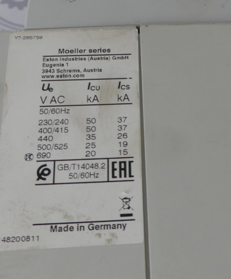 EATON NZ4 XDV GB/T14048.2 AWG18-14