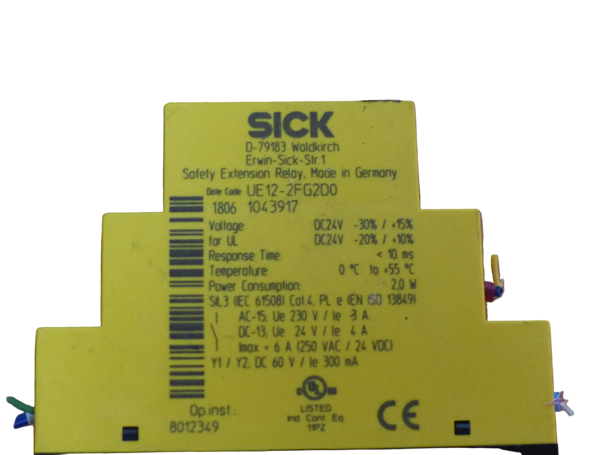 SICK UE12-2FG2D0 UE12-2FG UE122FG Sicherheitsrelais