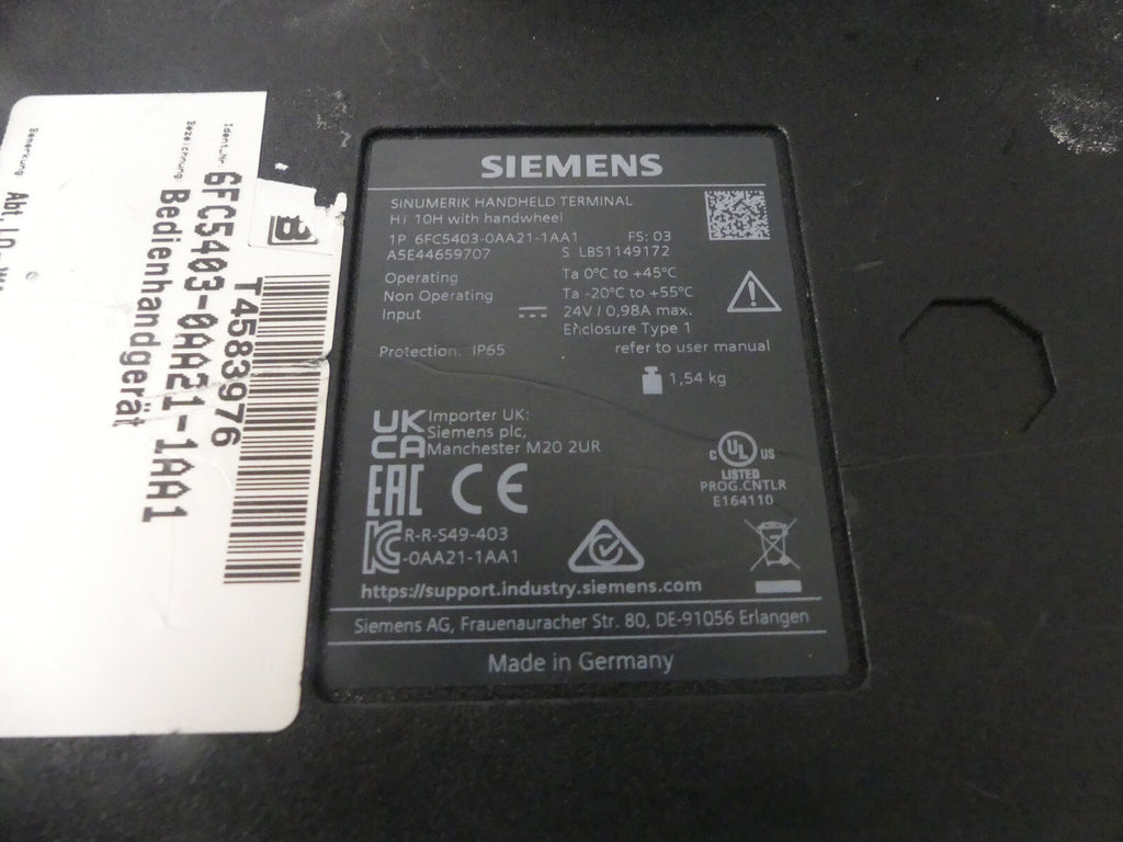 Siemens 6FC5403-0AA21-1AA1 (S. Bilder)