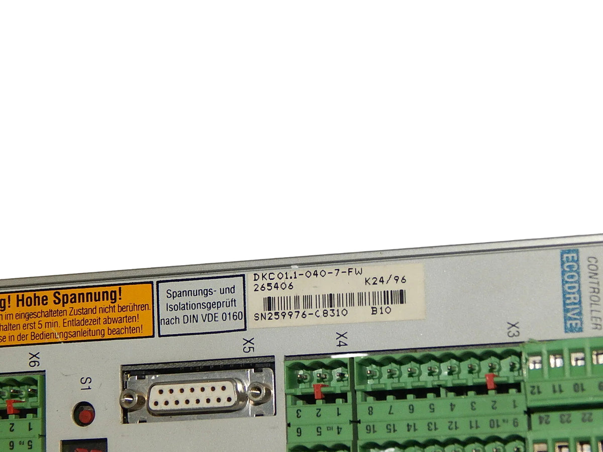 Indramat Ecodrive DKC01.1-040-7-FW 265406 + FWA-ECODRV-ASE-02VRS-MS  used