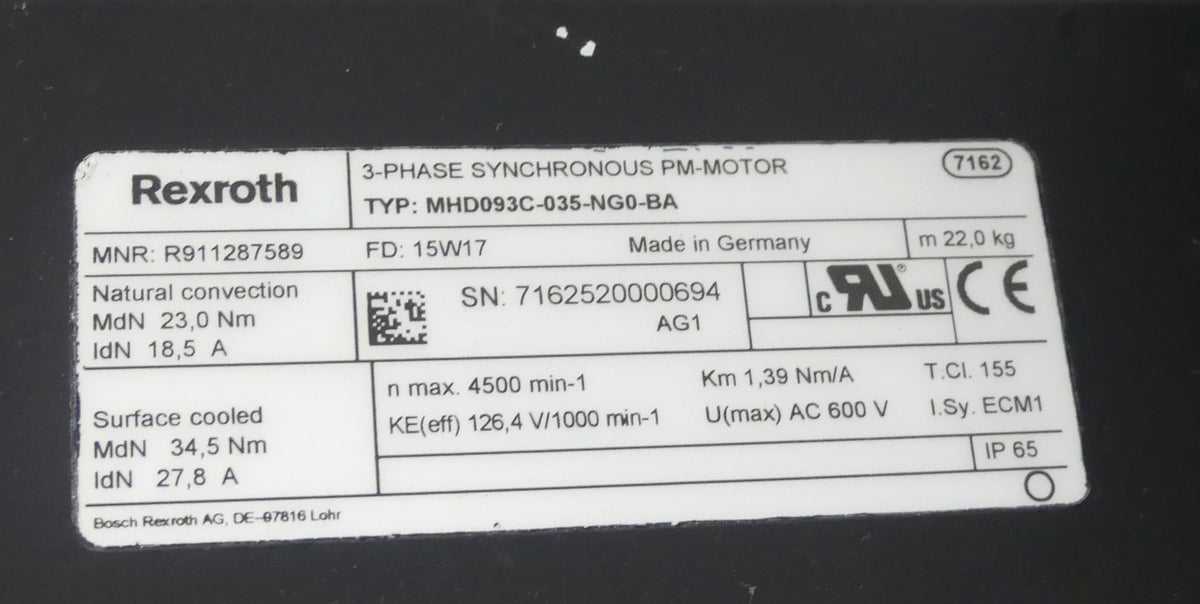 REXRITH MHD093C-035-NG0-BA