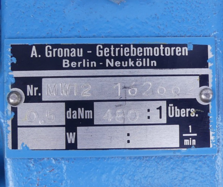 Spandau pumpen UM/-4 A.Gronau Getriebemotor MW12 162662