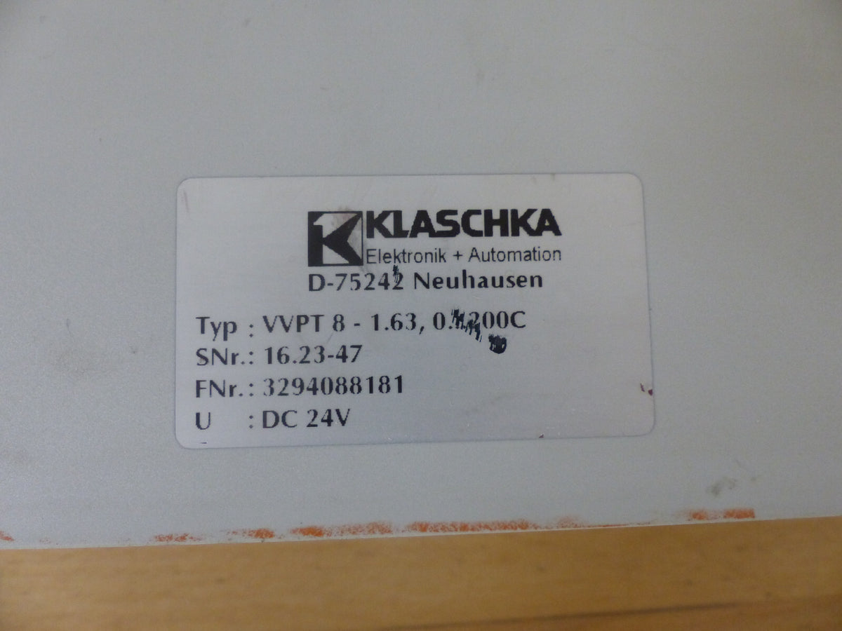 KLASCHKA ELEKTRONIK+AUTOMATION VVPT 8 -1.63