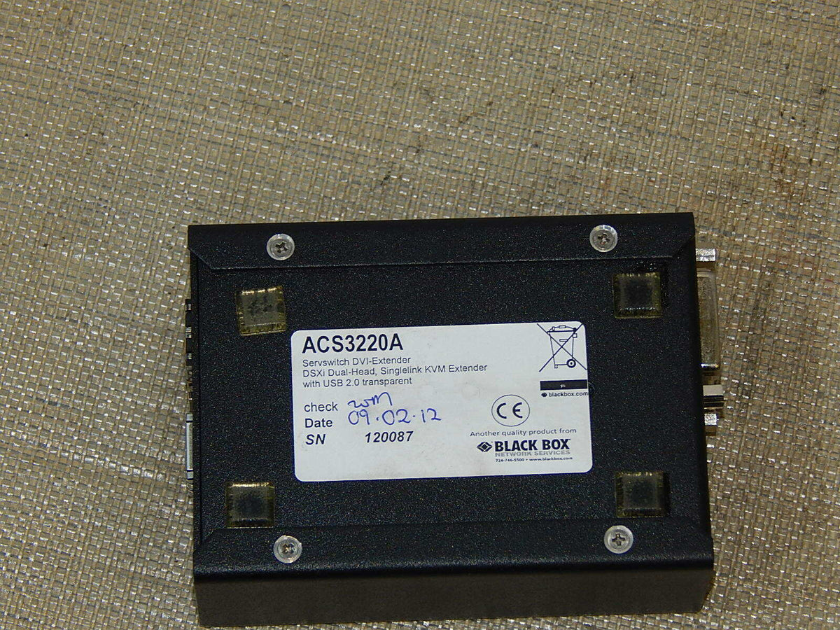  Black Box   ACS3220A   Servswitch DVI-Extender used