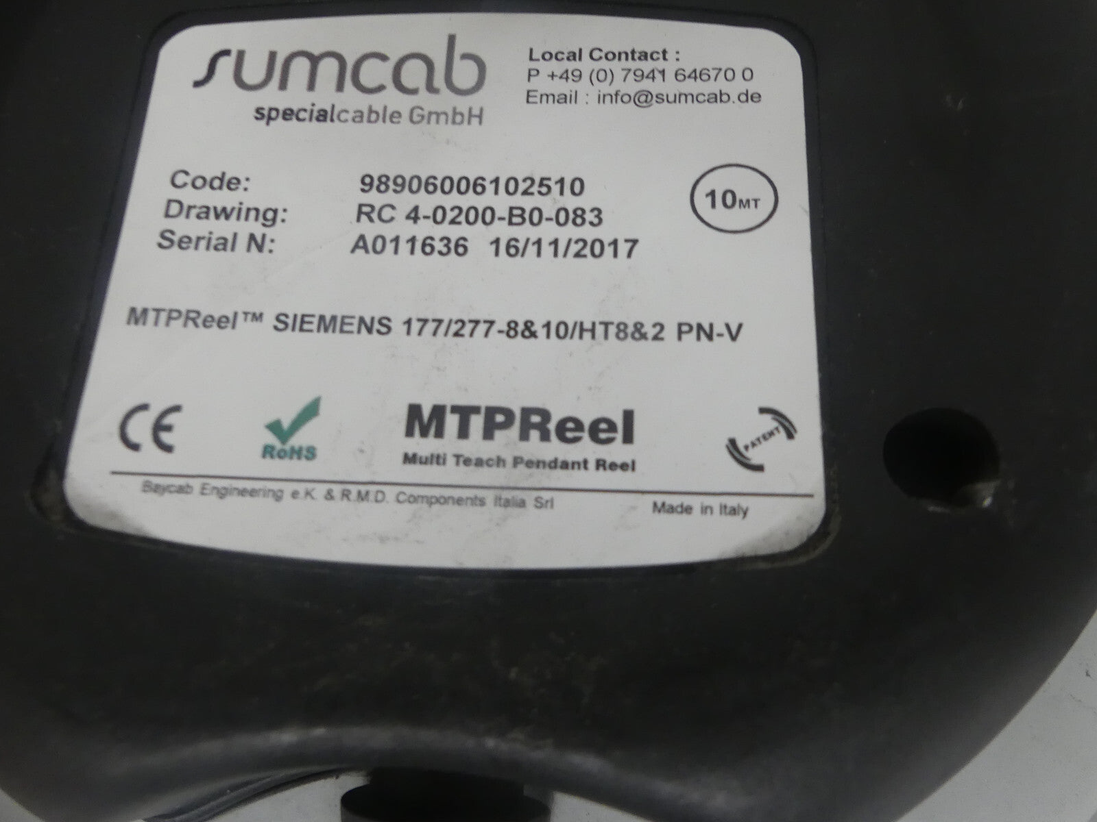 MTPReel Siemens 177/277-8&10/HT8&2 PN-V