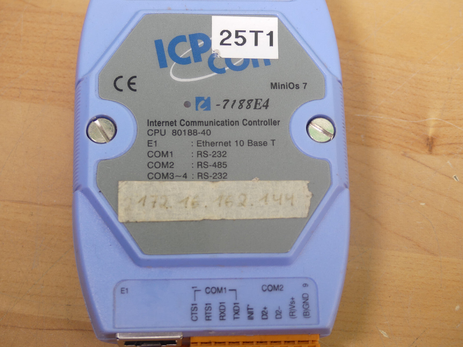 ICP CON i-7188E4  CPU 80188-40    CPU80188-40