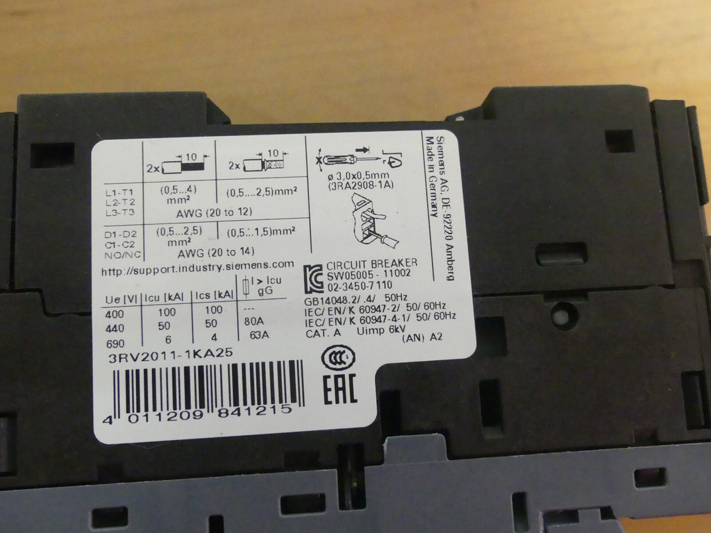 SIEMENS 3RV2011-1KA25