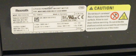 REXROTH MSK100D-0300-NN-S1-AG0-NNNN