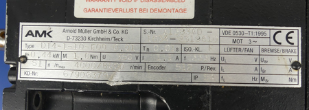 AMK DT4-1-10-E00 0,01 + Lüfter