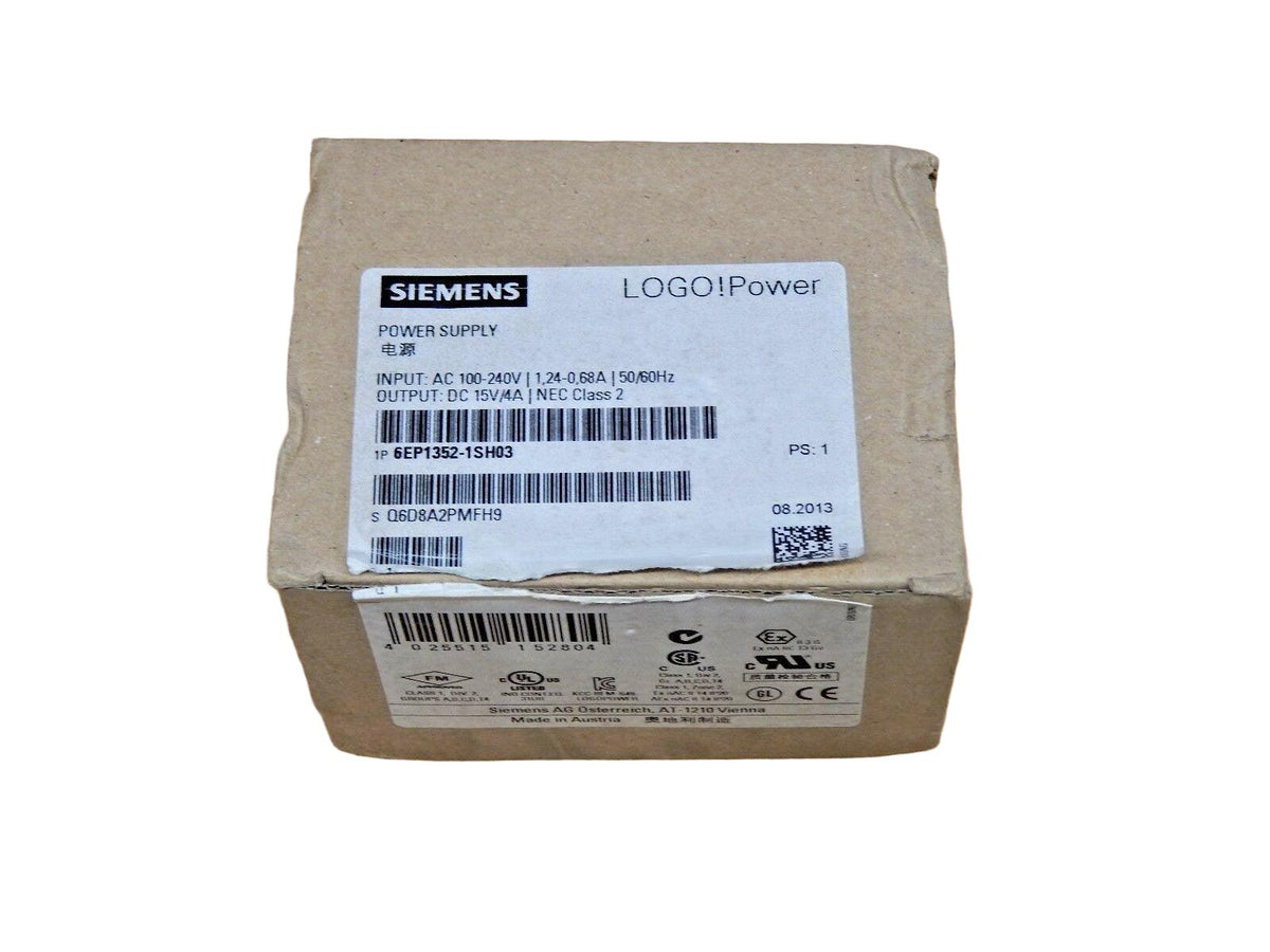  Siemens LOGO, power supply 6EP1 352-1SH03, Unbenutzt 6EP1352-1SH03